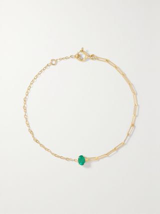 18-Karat Gold Emerald Bracelet