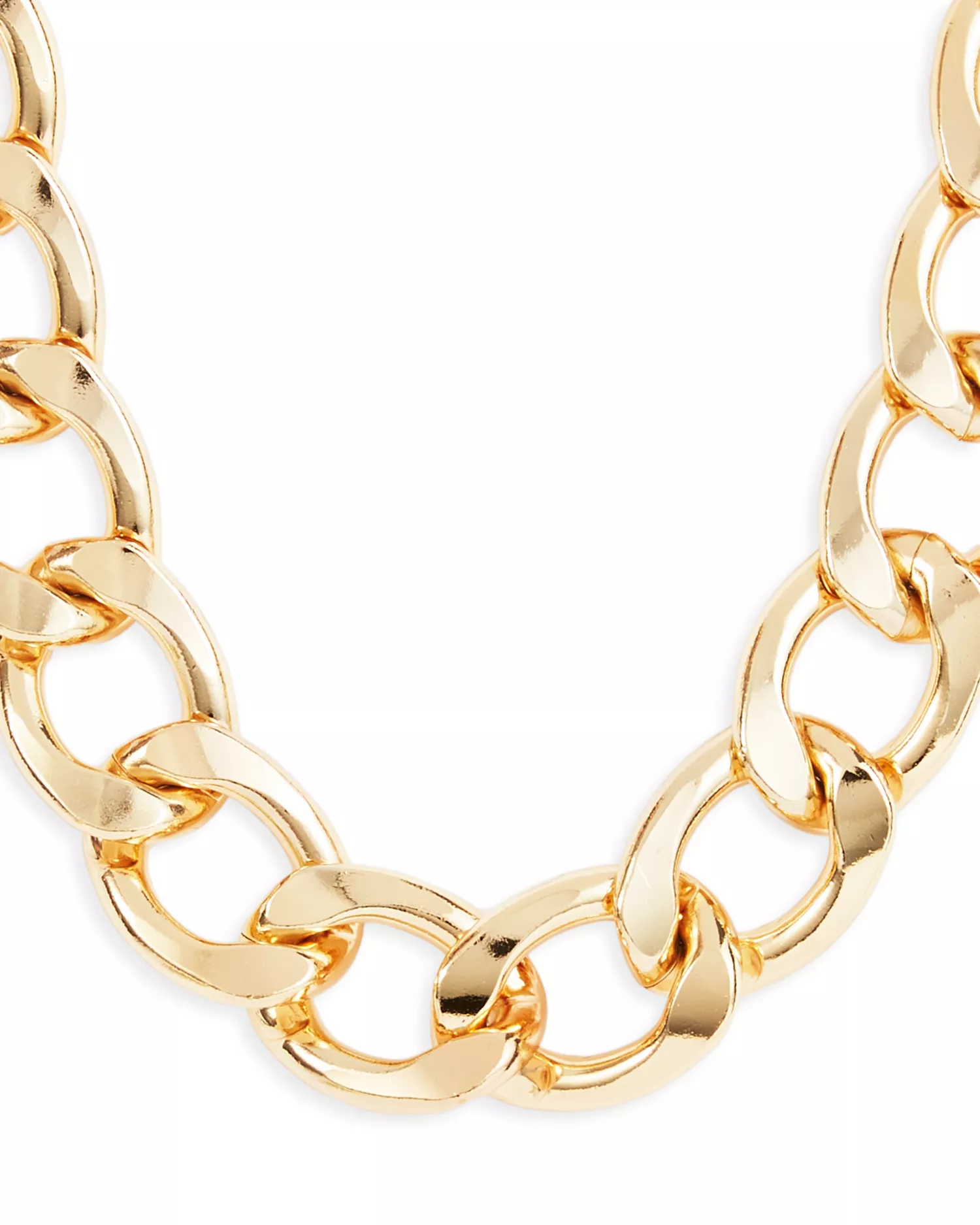 Chunky Link Statement Necklace, 18"