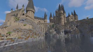 Minecraft hogwwarts बिल्ड