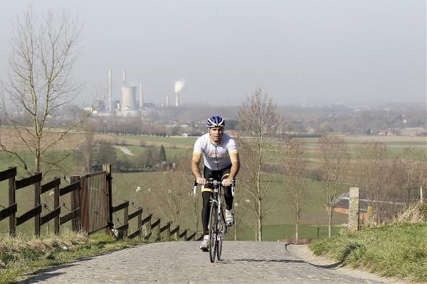 An example of the elevation on the course at Flanders
