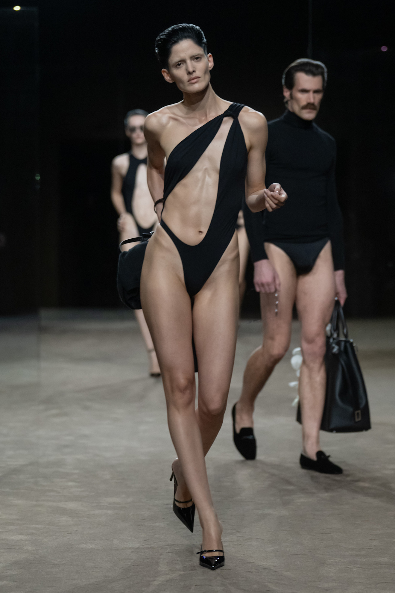a model at the tom ford spring 2027 show.