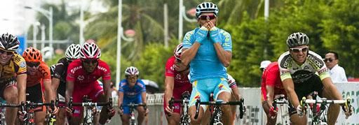 He has been patient all throughout the tour and finally got his chance on stage eight. Astana's Valentin Iglinskiy wins the stage and takes over the tour lead.