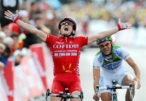 The Frenchman shed tears of joy after claiming his first Tour victory.