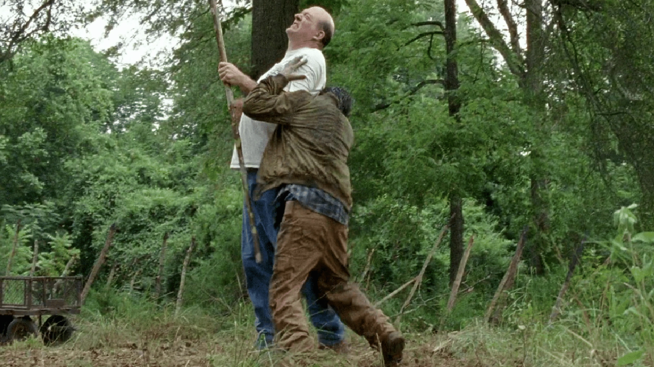 Eastman wird in The Walking Dead gebissen.