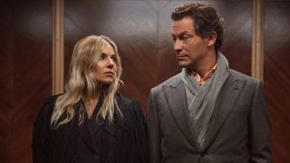 Sienna Miller and Dominic West in still from War