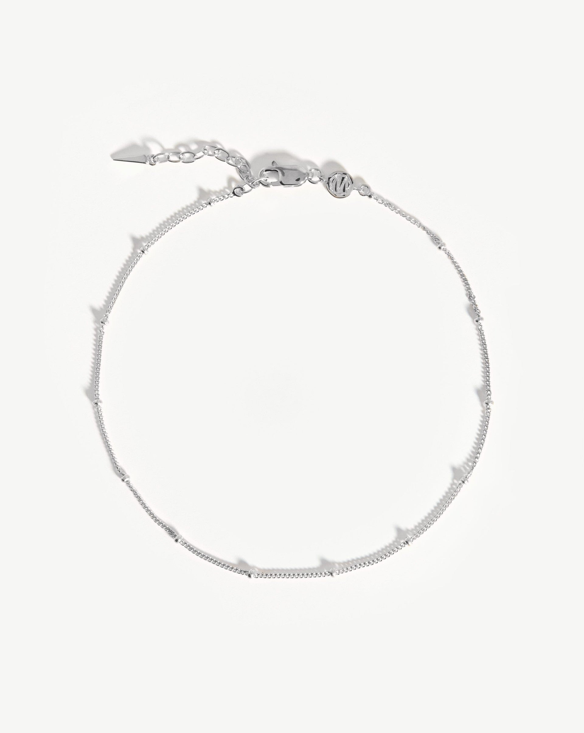 Bobble Chain Anklet | Sterling Silver - Sterling Silver