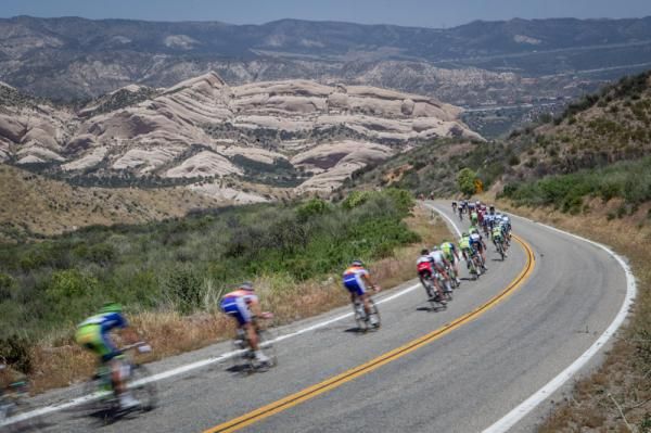 The descent on stage 6 of the Tour of California