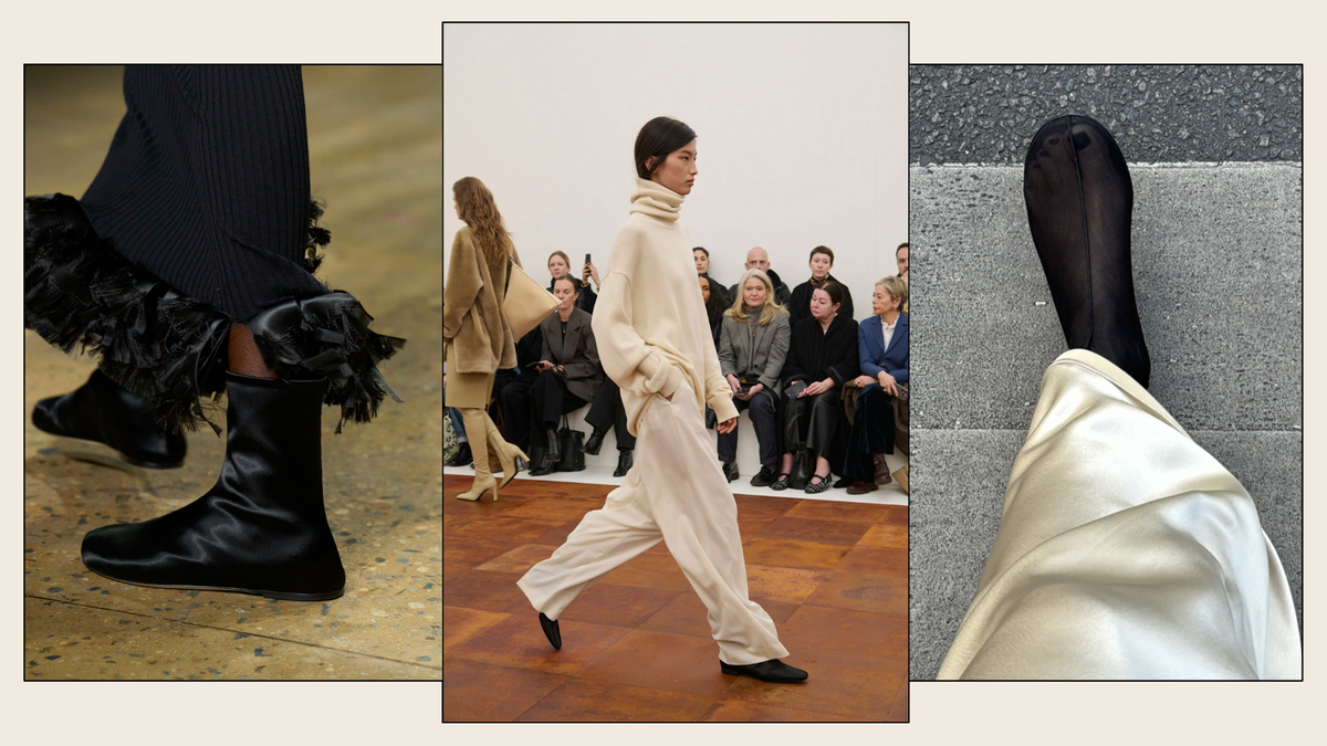 Not Socks, Not Boots—Chic People in New York and London Can't Stop Wearing This Strange Shoe