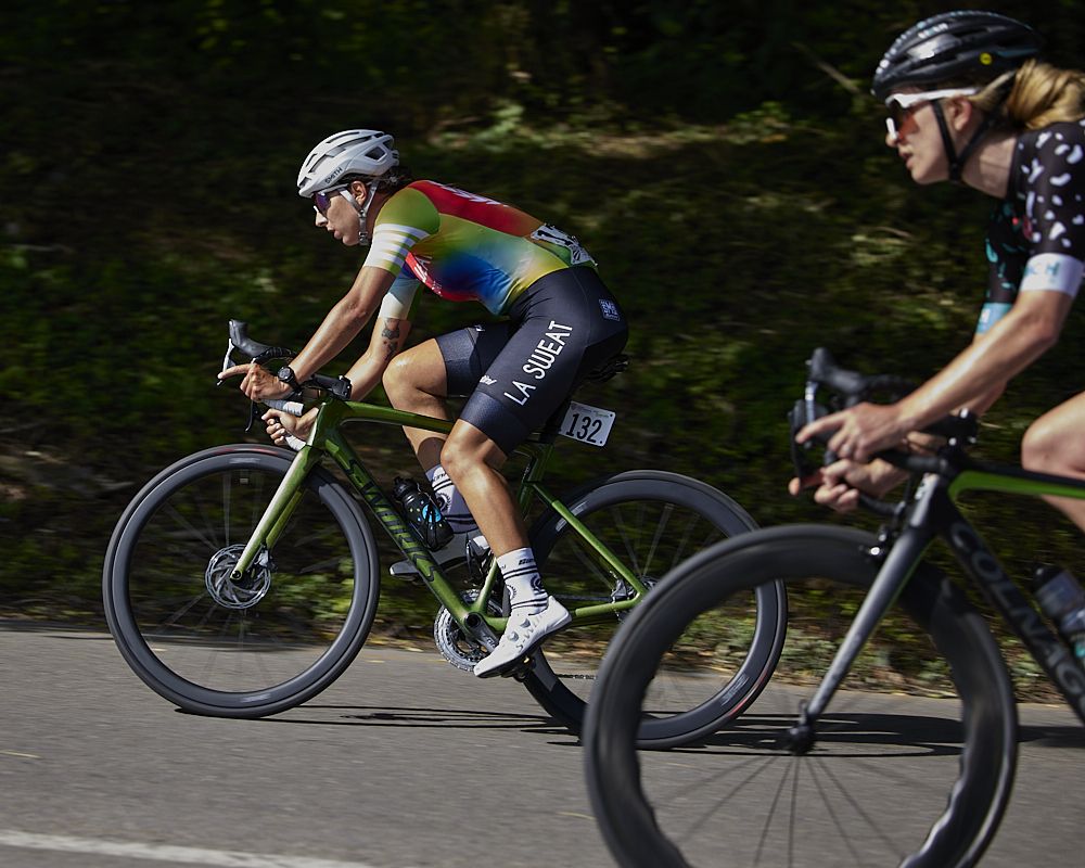 Daphne Karagianis (LA Sweat) at the women's elite race at the USA Cycling Pro Road Championships 2021