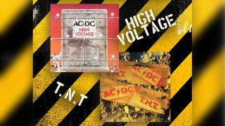 Cover artwork for AC/DC's TNT and High Voltage