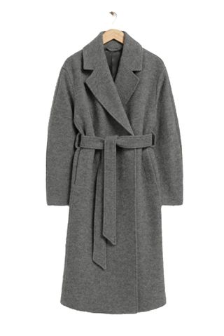 Voluminous Belted Wool Coat