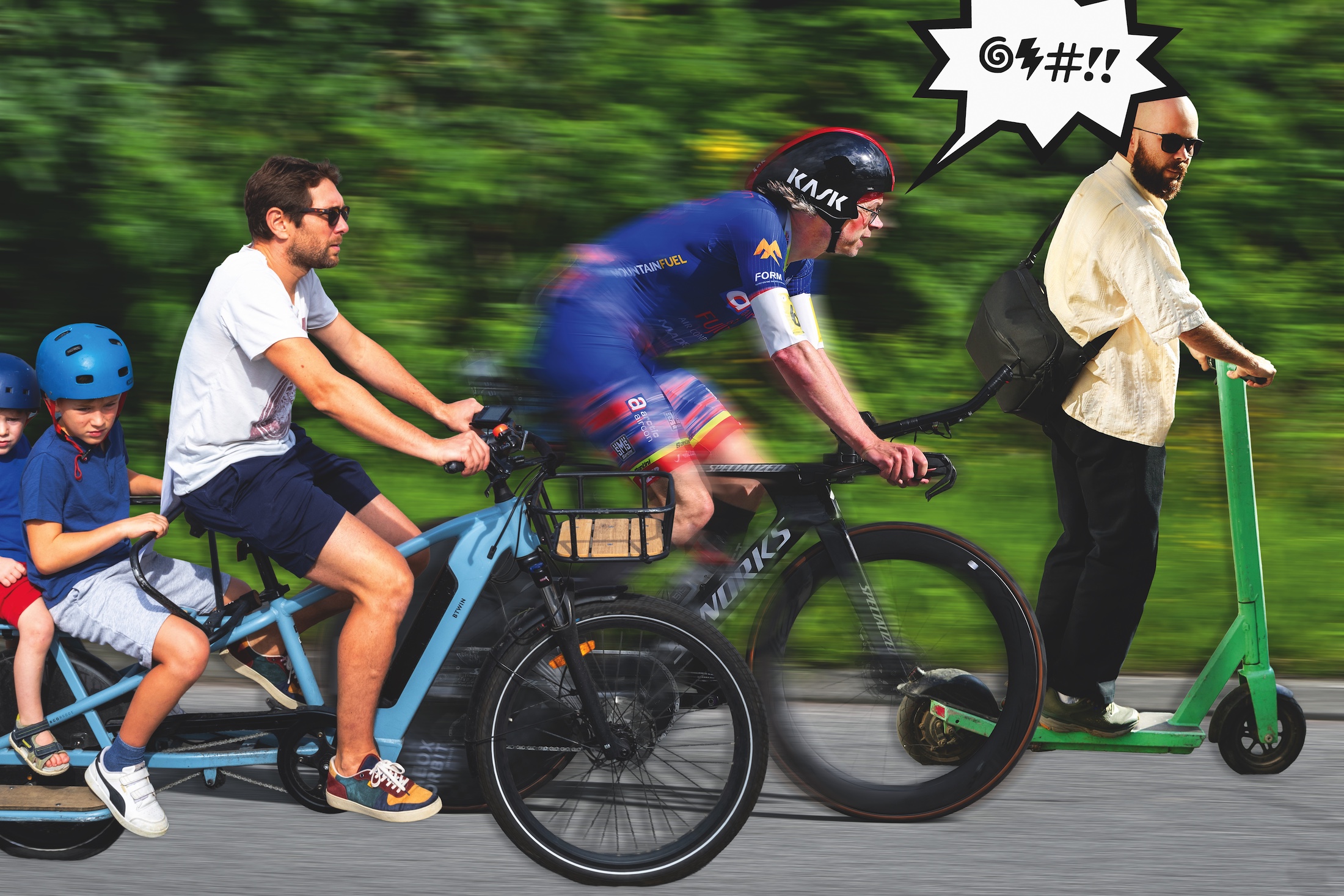 The roads have many different users now