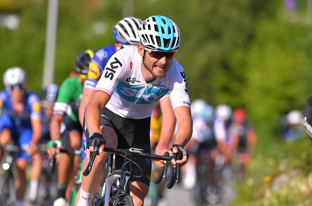 Michal Golas (Team Sky) at the Hammer Stavanger Climb