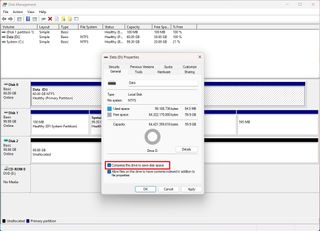 Compress the drive to save disk space