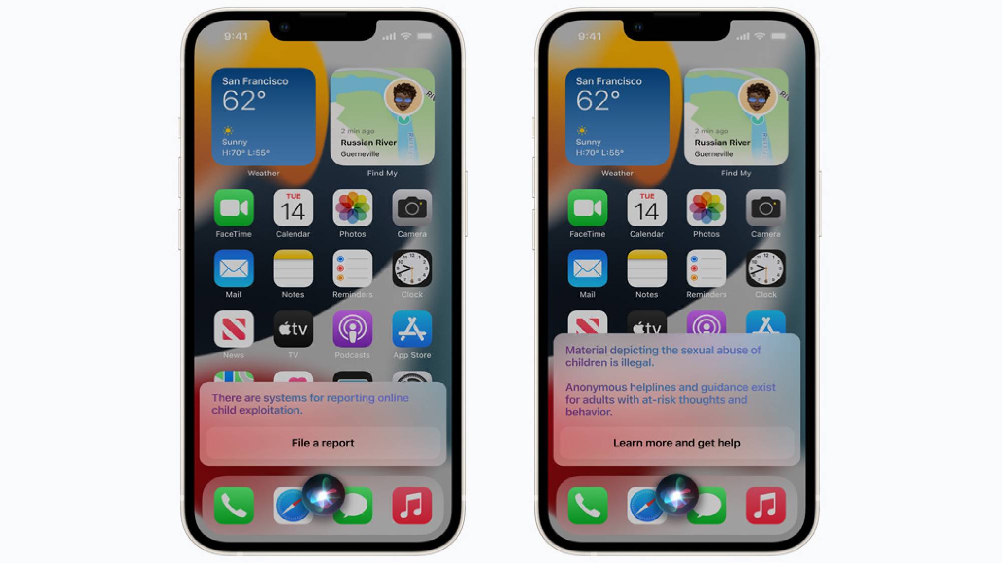 New child safety features in Siri, Spotlight and Safari Search on iOS 15.2
