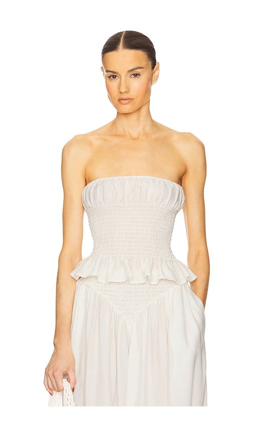 The Smocked Tunic in Silk and Wool