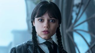 Jenna Ortega as Wednesday Addams in "Wednesday" season 2 on Netflix