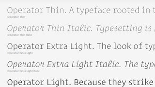 Operator, one of the best italic fonts