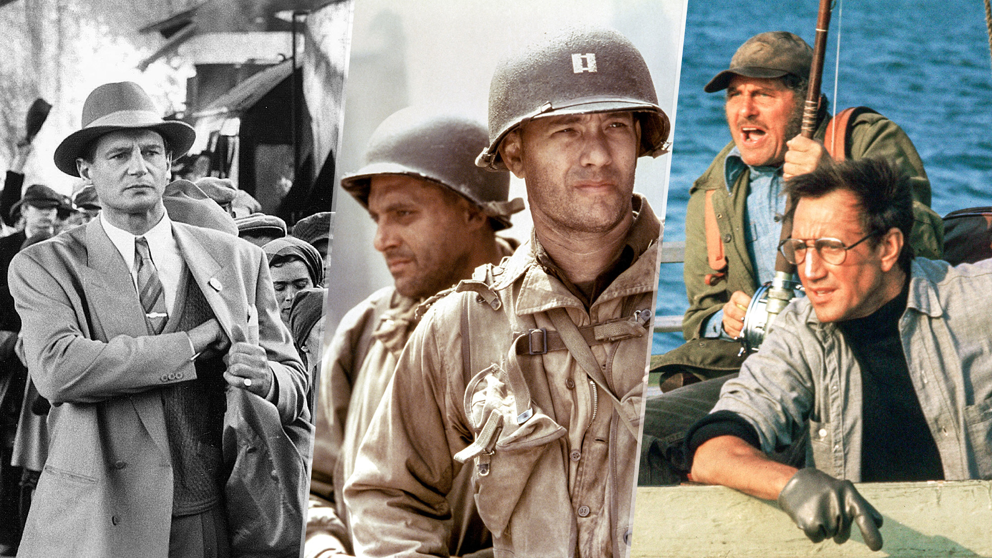 Schindler's List; Saving Private Ryan; Jaws