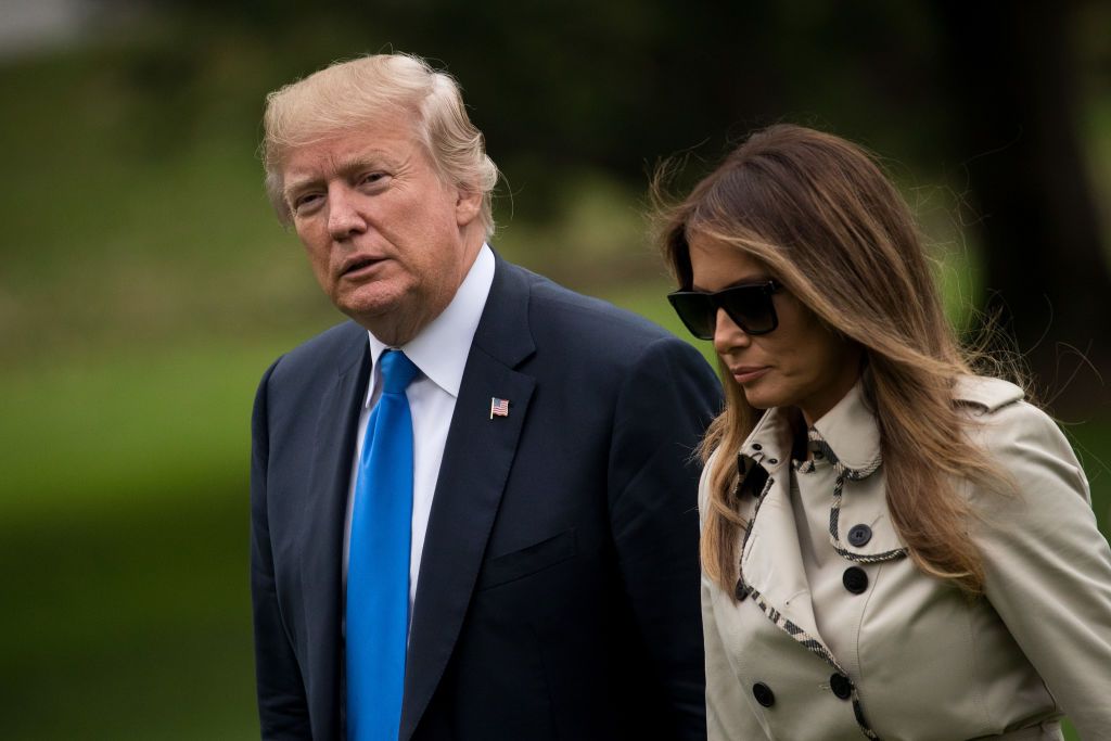 President Trump and his wife Melania Trump. 