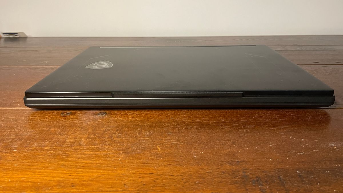 An MSI Crosshair 16 Max HX E2W gaming laptop.