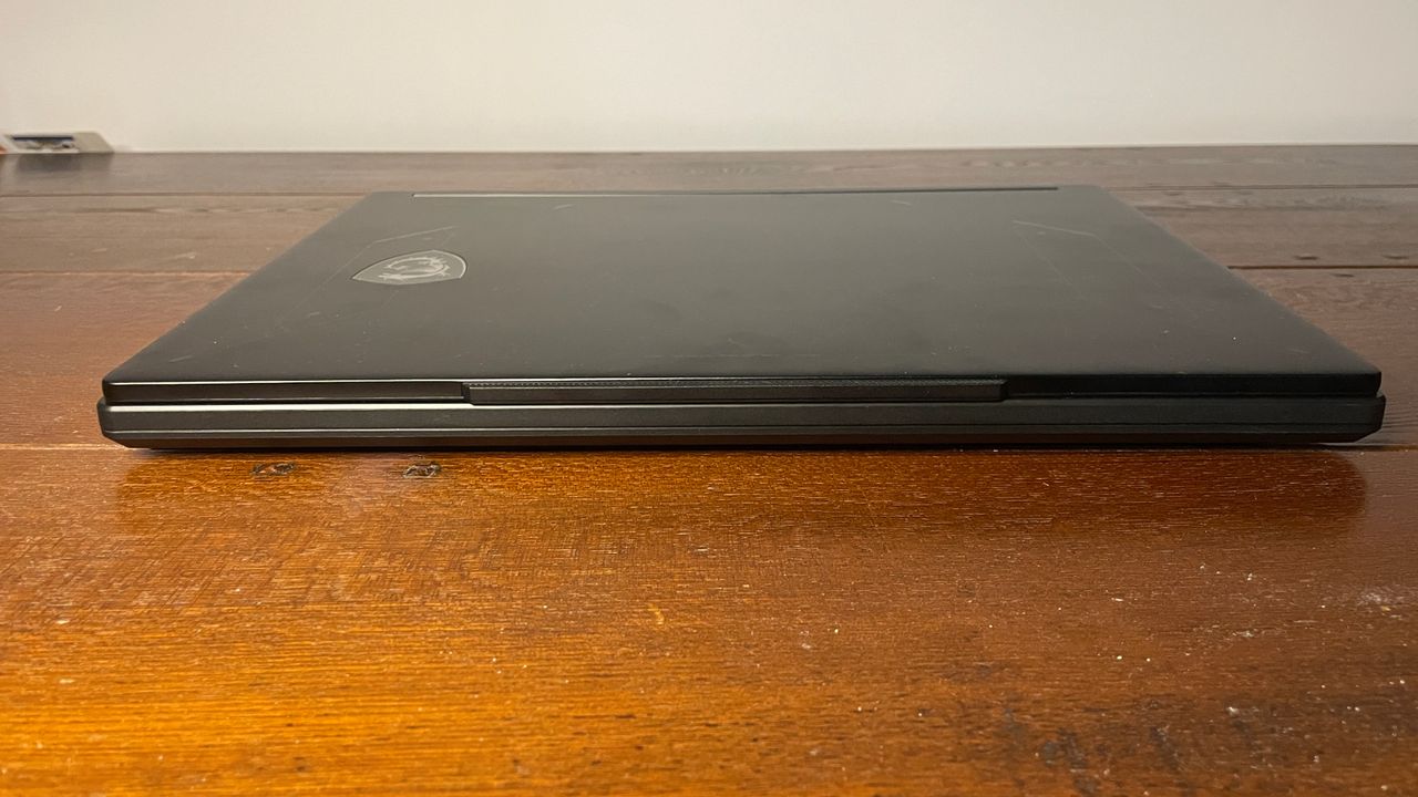 An MSI Crosshair 16 Max HX E2W gaming laptop.