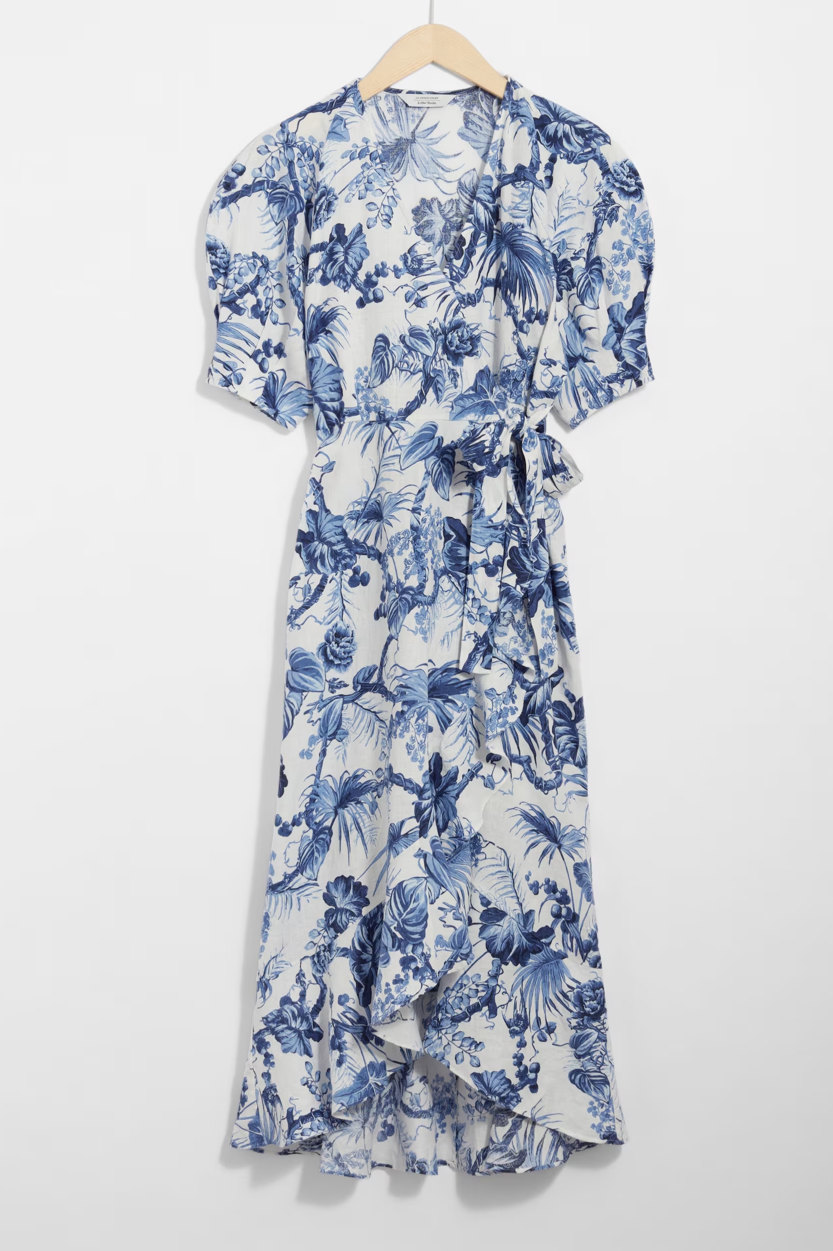 & Other Stories Linen Wrap Dress