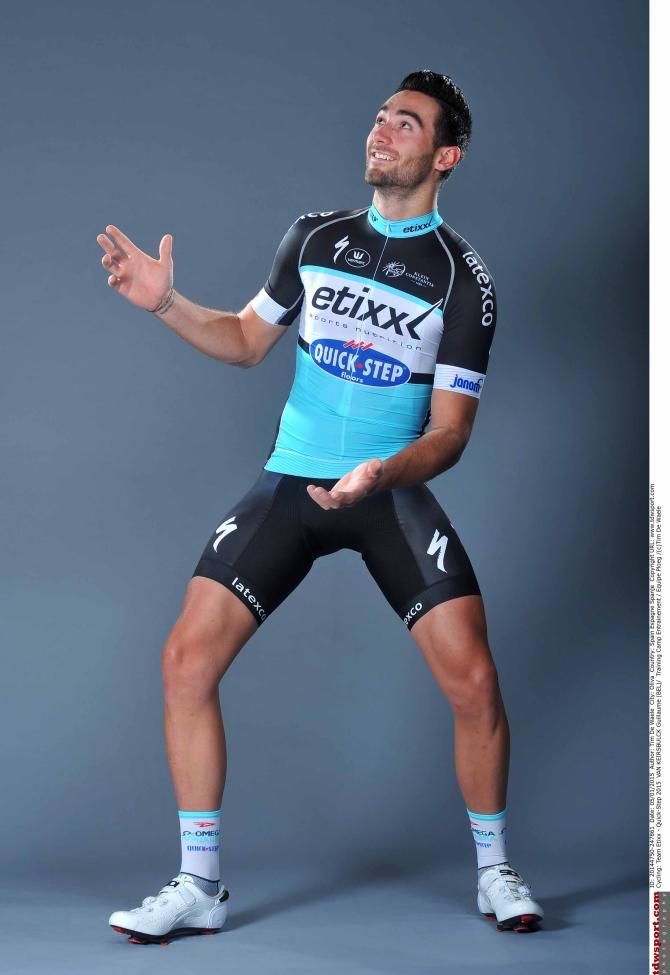 Guillaume Van Keirsbulck busts a move.