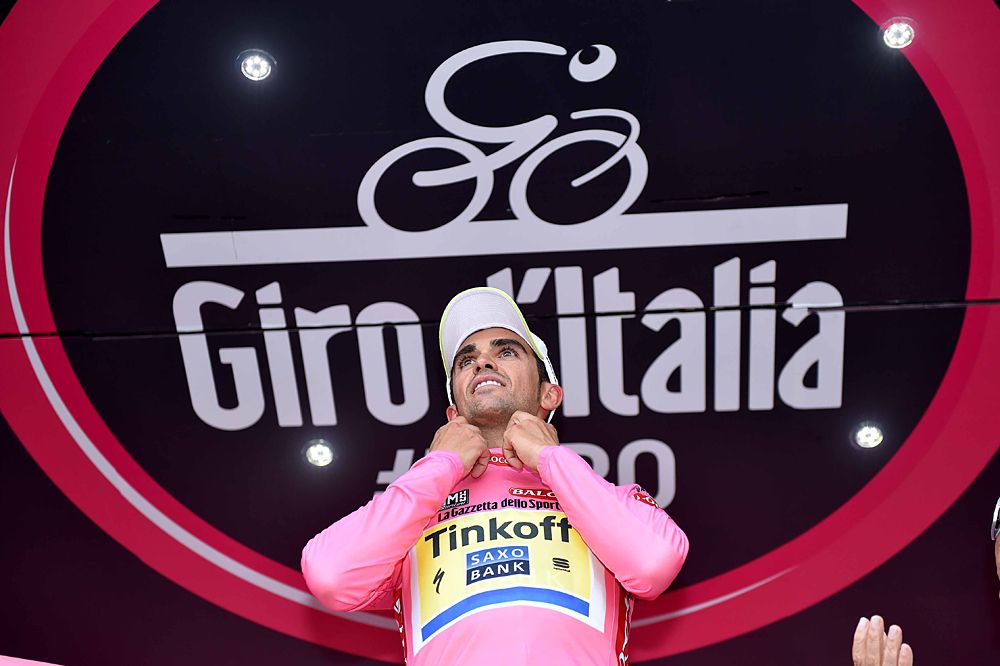 Alberto Contador (Tinkoff-Saxo) is the new race leader at the Giro d'Italia