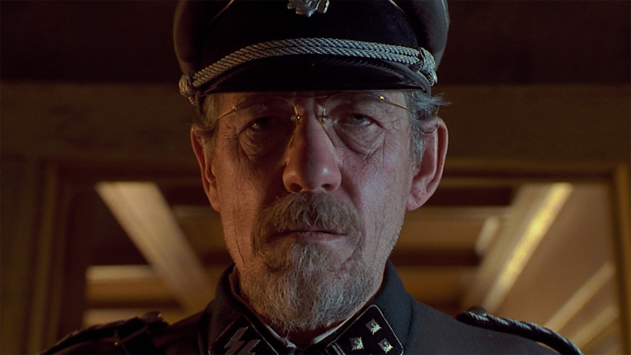 Ian McKellen as Kurt Dussander in uniform in “The Beautiful Student”