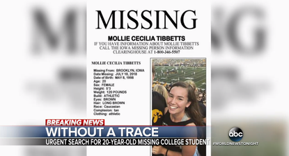 Missing Iowa college student Mollie Tibbetts