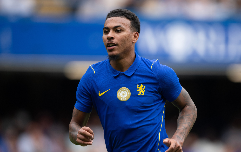 Morgan Rogers of Chelsea during the pre-season friendly match between Chelsea and Real Sociedad at Stamford Bridge on August 15, 2026 in London, United Kingdom. 