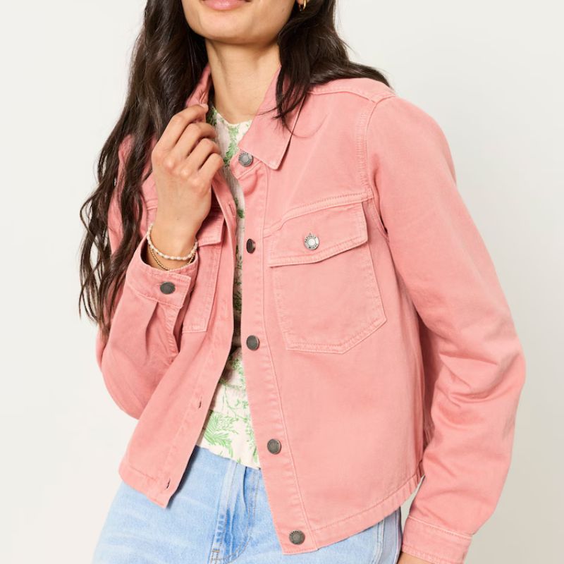 Fatface , Thea Denim Jacket in Pink