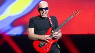 Joe Satriani performs at Fox Theater on April 04, 2026 in Oakland, California.