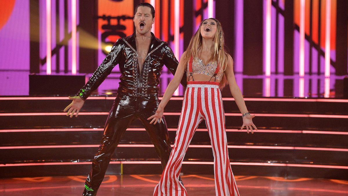 Val Chmerkovskiy and Jenna Johnson during Queen week, Dancing With the Stars