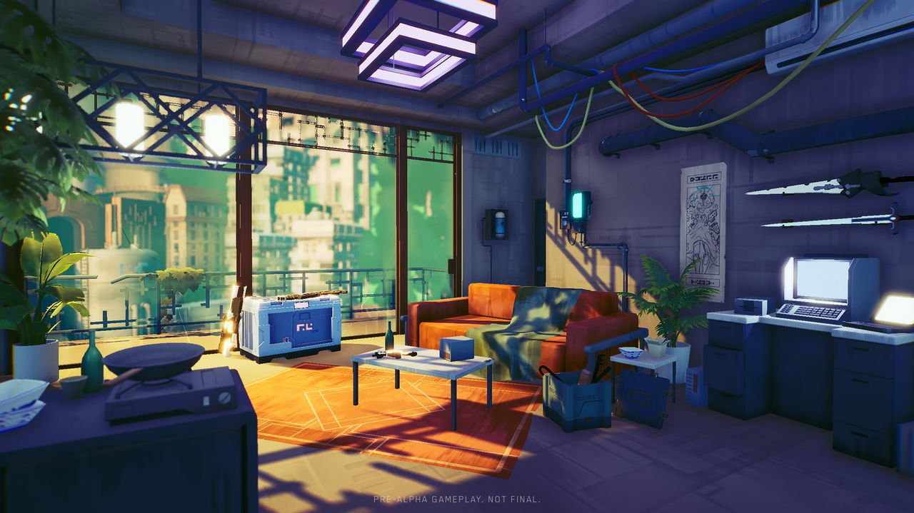 surprisingly chic and cozy apartment in Hyper Light Breaker