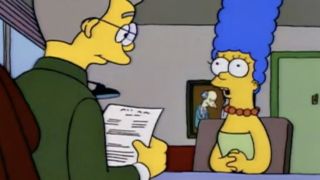 Marge Simpson at different ages, starring in the Simpsons across the decades.