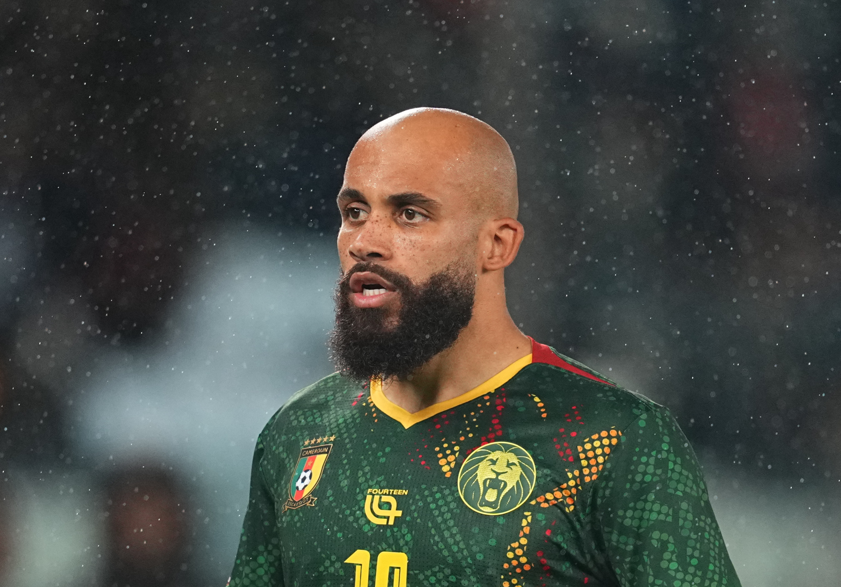 Bryan Marceau Mbeumo Tetsdon of Cameroon celebrate during the AFCON r16 match between South Africa and Cameroon at Al Medina stadium, Rabat, Morocco on January 4, 2026. (Photo by Ulrik Pedersen/NurPhoto via Getty Images)