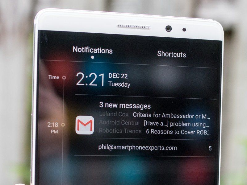 Huawei Mate 8 notifications