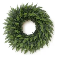Real Touch Cedar Wreath