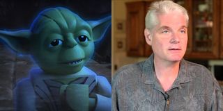Yoda in LEGO Star Wars Holiday Special; Tom Kane in a KU interview