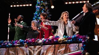 Mo, Dawn, Davina, Jennifer & Jonathan in The Masked Singer Christmas special 2024