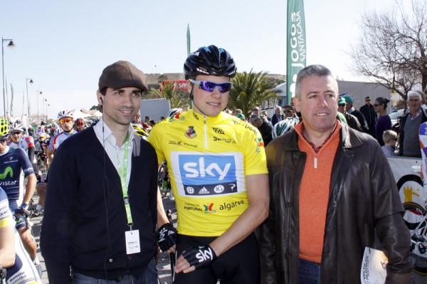 Volta ao Algarve leader Edvald Boasson Hagen (Sky) awaits the start.