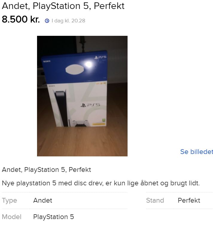 Screenshot fra DBA.dk