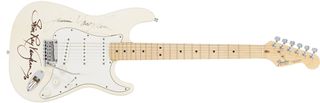 Fender Stratocaster signed by Jimmie and Stevie Ray Vaughan up for auction at Heritage Auctions
