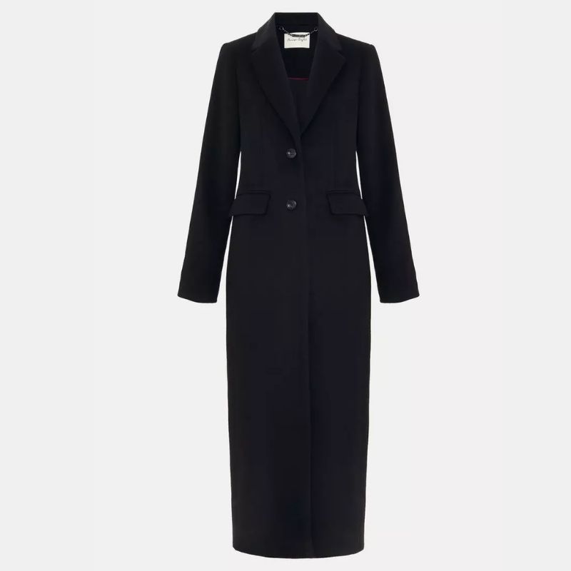 Phase Eight black long coat