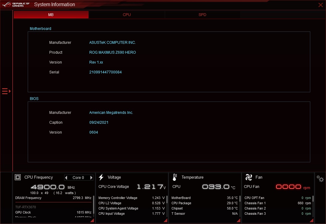 Asus TUF Gaming Z690-Plus WIFI D4