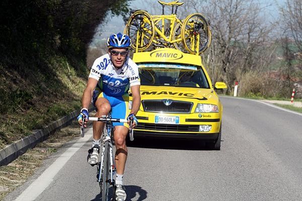 Early escapee Loyd Mondory (Ag2r-La Mondiale) after being caught and dropped.