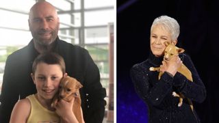 John Travolta adopts dog 