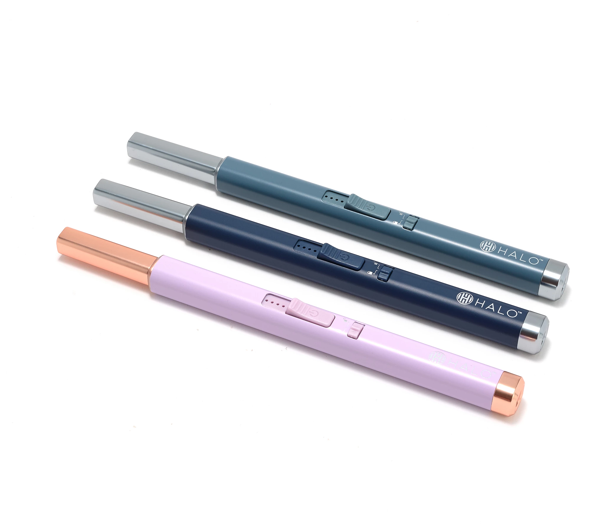 Halo Set of 3 Rechargeable Lighter Wands With Gift Boxes